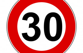 30 km sign