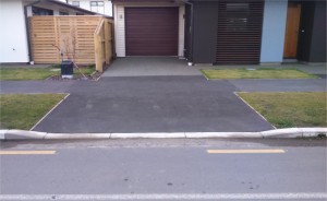 good example of vehicle crossing - a residential drive way