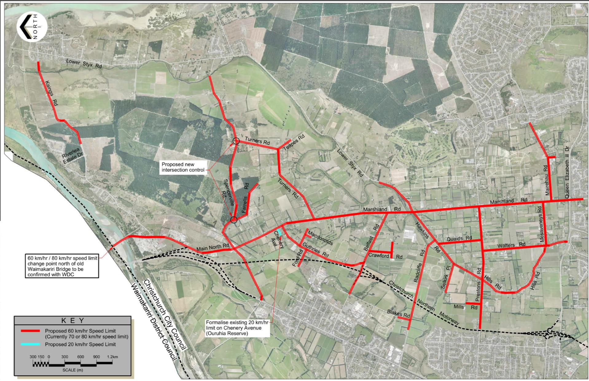 Marshland, Spencerville and Kainga Speed Management Plan