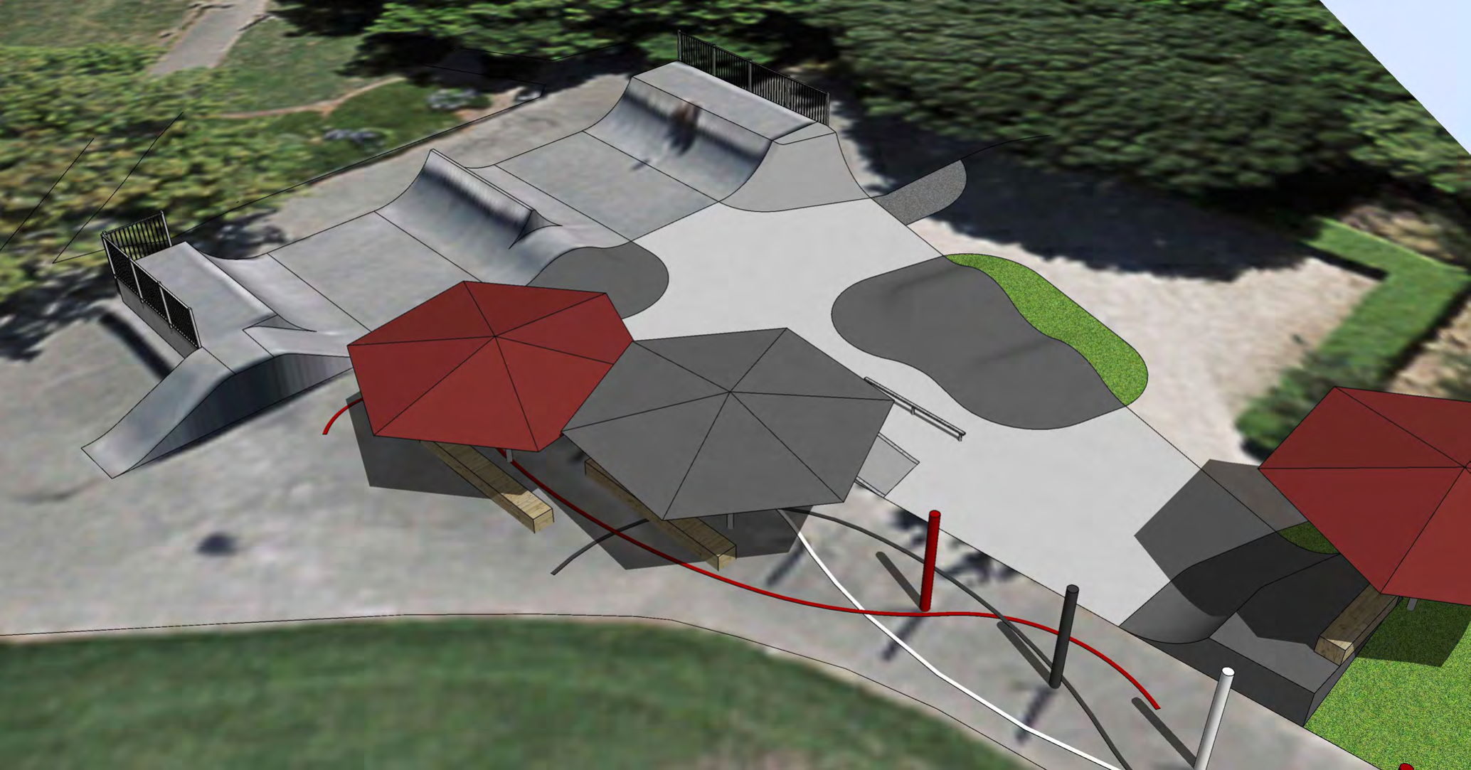 Alternative 3D aerial overview 