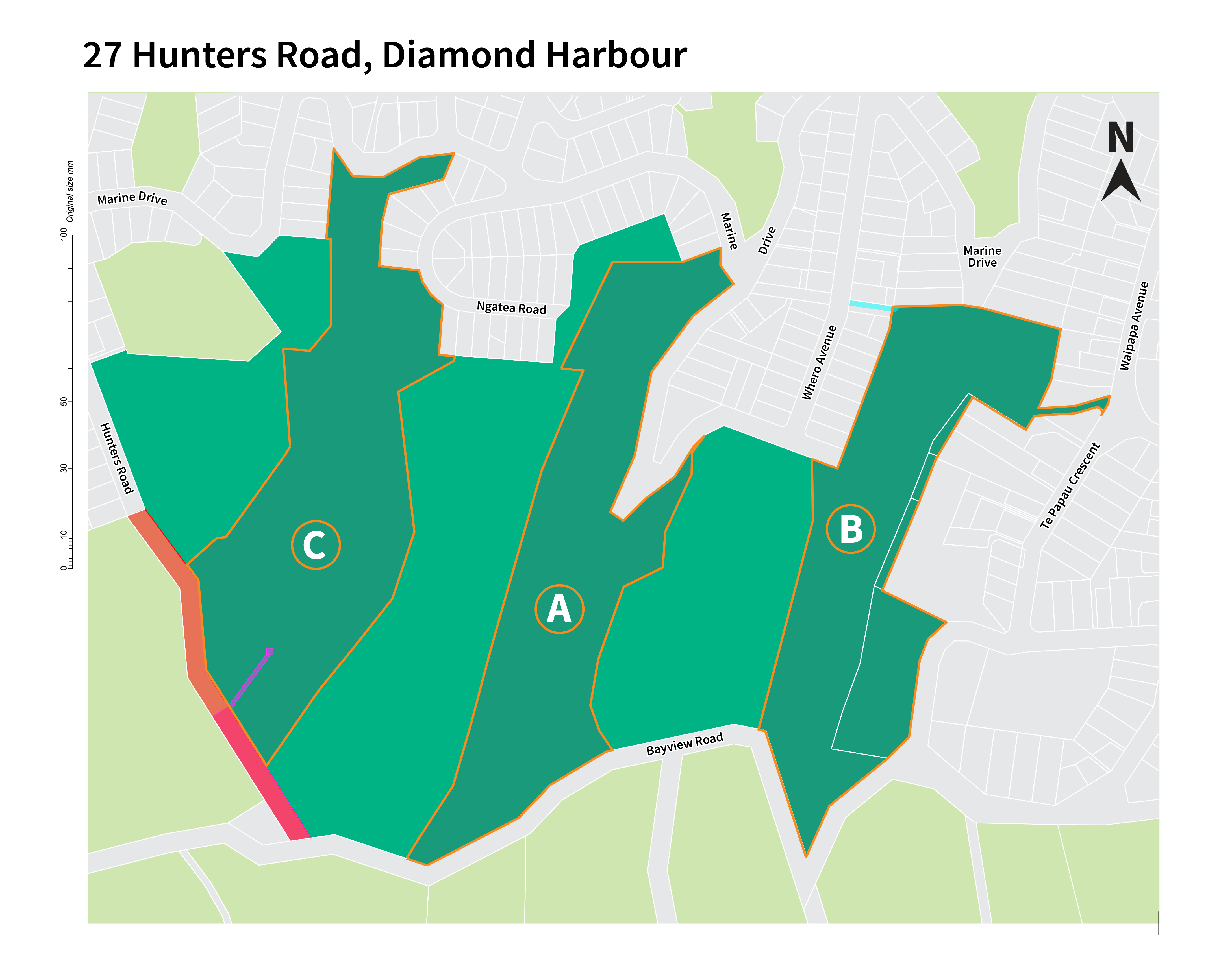 Hunters Road and Whero Avenue covenant plan