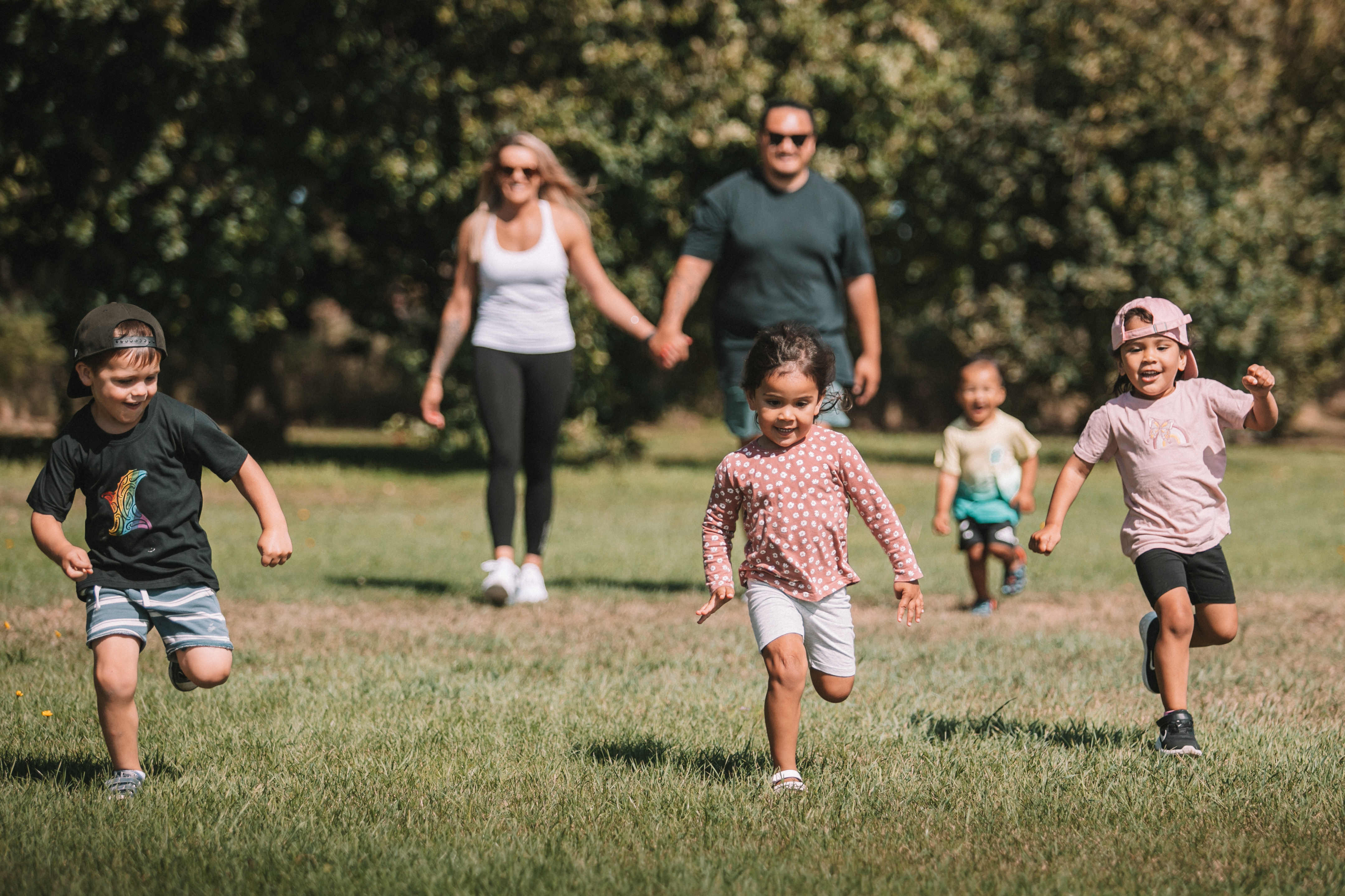 Family walking in Walking Festival