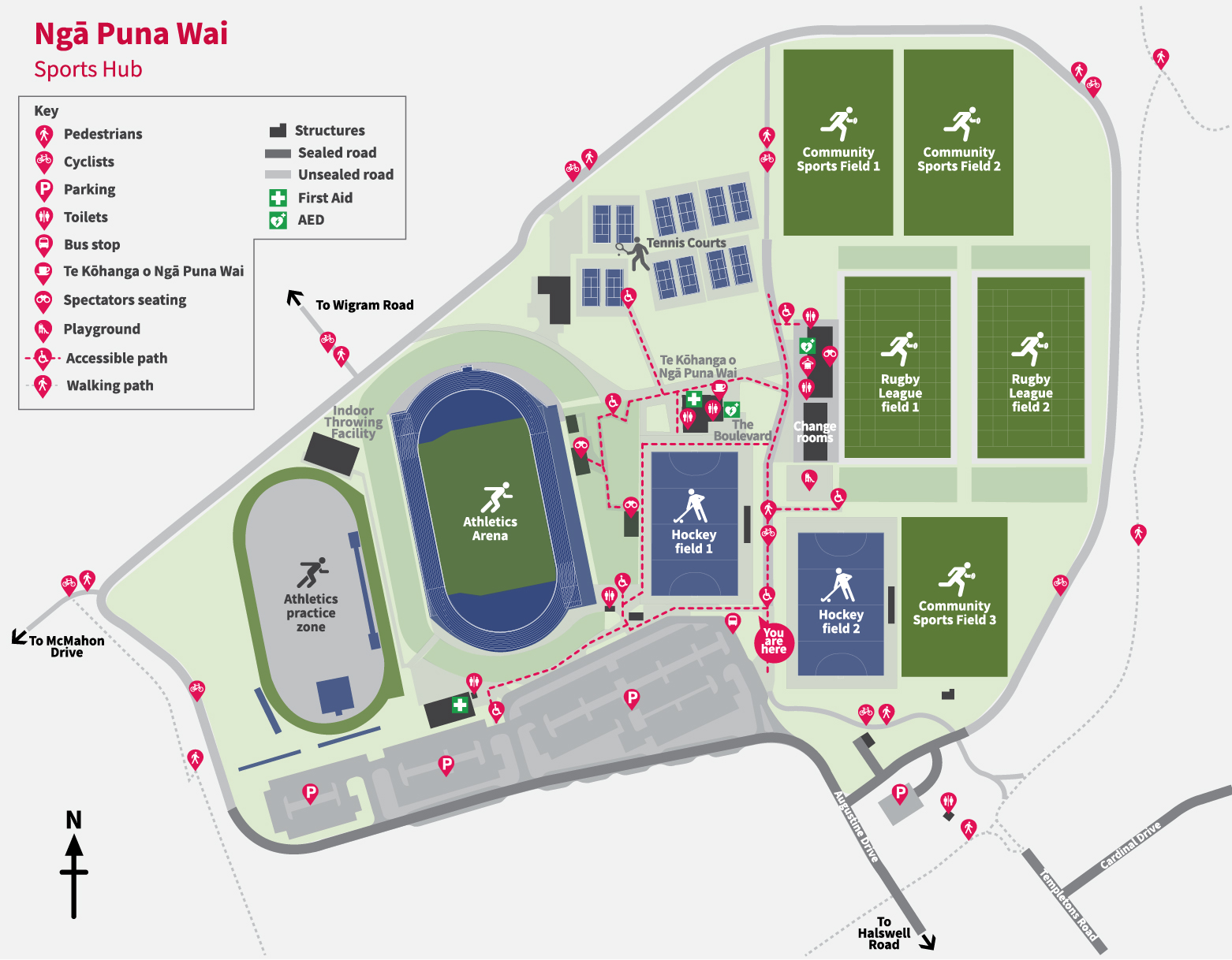 Nga Puna Wai map