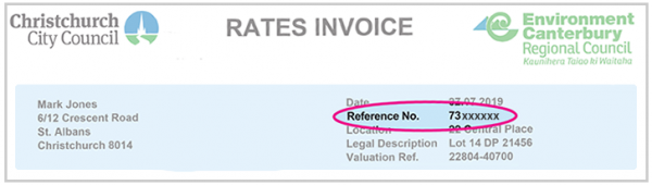 Example rates invoice