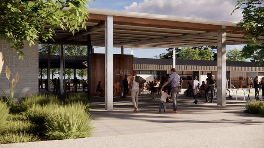 Hornby library, customer services, and rec and sport centre