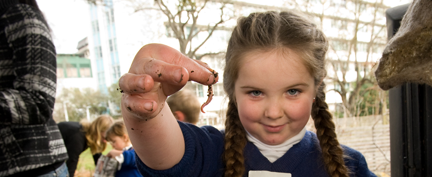Kids with worms