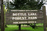 A photo of the Bottle Lake Forest Park sign
