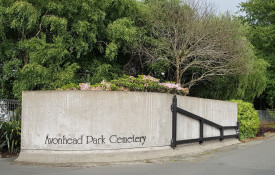 Avonhead Cemetery entrance